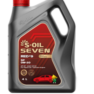 Масло S-OIL RED#9 0W20 SP (синт) 4л Hybrid