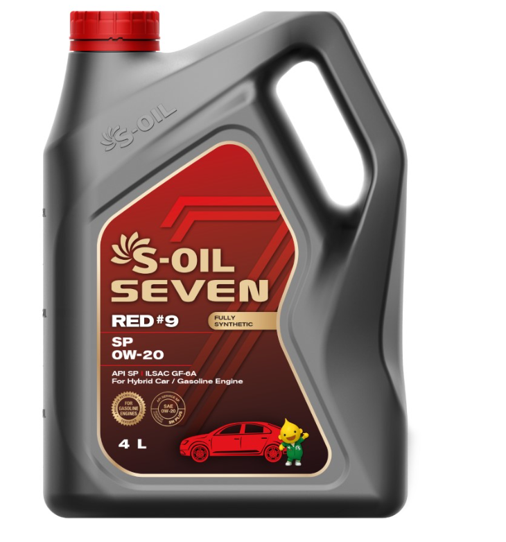 Масло S-OIL RED#9 0W20 SP (синт) 4л Hybrid