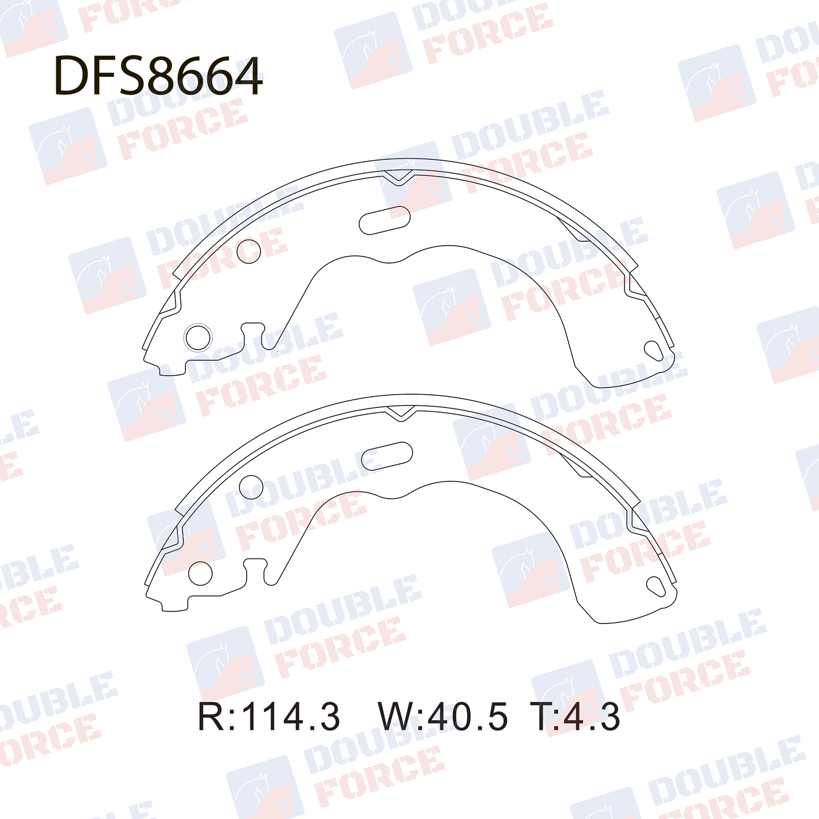 Колодки тормозные DOUBLE FORCE DFS7356