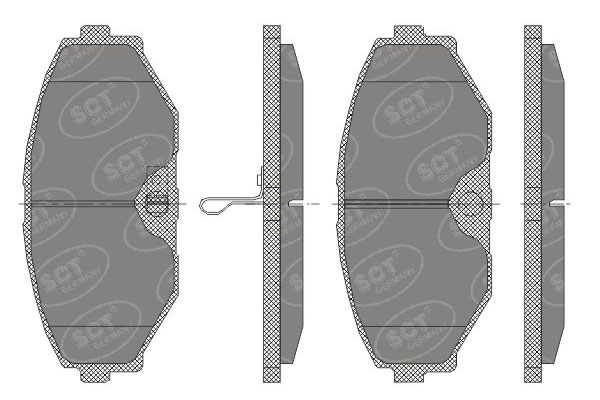 Колодки тормозные SCT SP440 (SN572, PN2261, TABP2113)