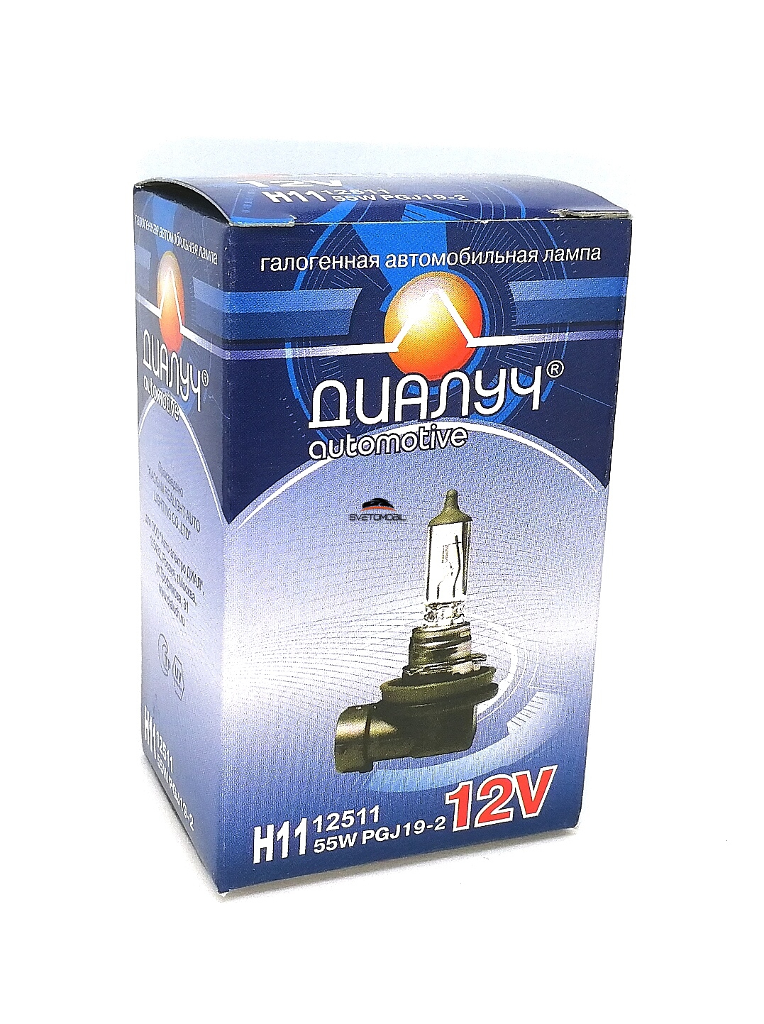 Лампа ДиаЛуч H11 12V 55W прозрачное стекло (12511PR)