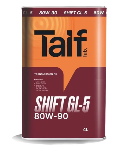 Масло трансмиссионное TAIF SHIFT GL-5 80W-90 4L.