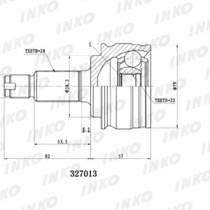 Шрус INKO 327013 (44117-65J00)