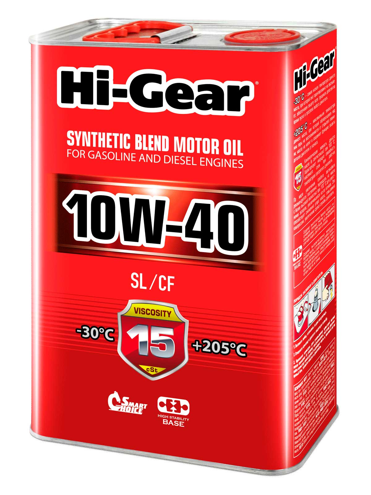 Масло Hi-Gear 10w40 (п/синт) 4л
