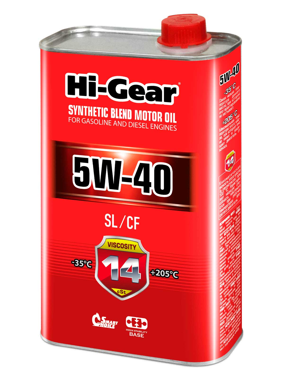 Масло Hi-Gear 5w40 (п/синт) 1л