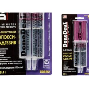 5-минутный 2-комп Эпокси-адгезив (прозрачный) DD6561