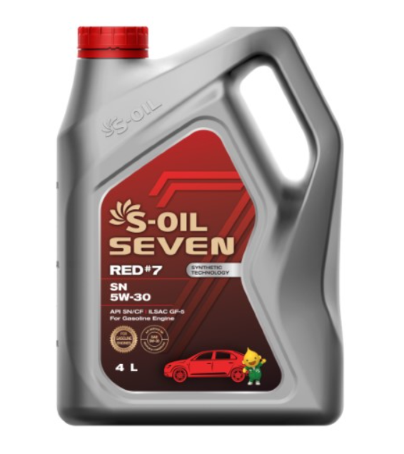 Масло S-OIL RED#7 5W30 SN/CF (п/синт) 4л