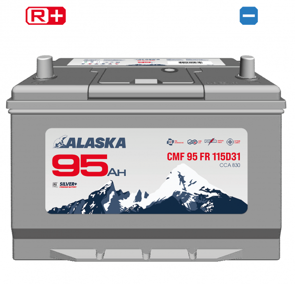 Аккумулятор ALASKA CMF 115D31R 95R