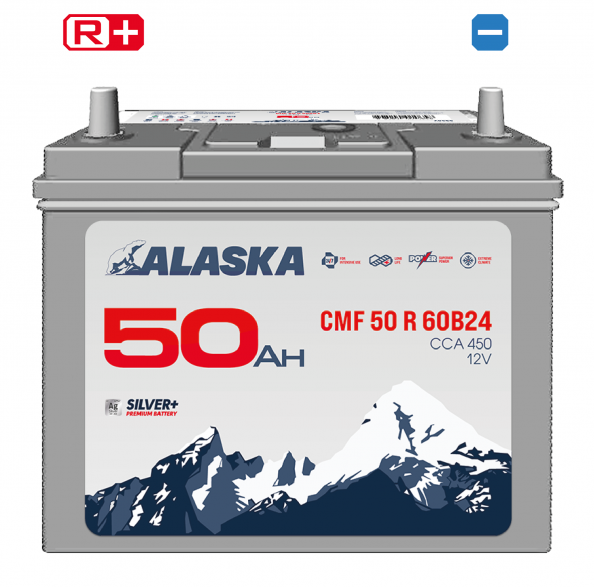 Аккумулятор ALASKA CMF 60B24R 50R