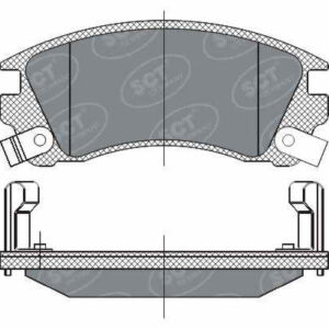 Колодки тормозные SCT SP284 (SN798, PN2225)
