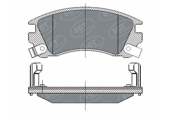 Колодки тормозные SCT SP284 (SN798, PN2225)