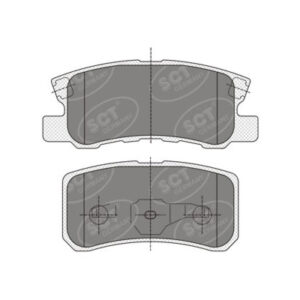 Колодки тормозные SCT SP343 (SN678/PN3450/TABP2027)