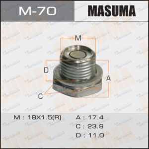 Болт маслосливной MASUMA M-70 (с магнитом)