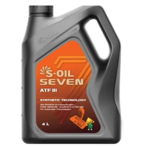 Масло трансмиссионное S-OIL  ATFIII (4л)