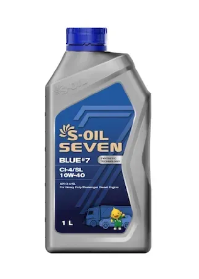 Масло S-OIL BLUE #7 10W40 CI-4/SL 1л.