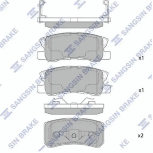 Колодки тормозные Hi-Q SP2076 (PN3450, TABP2027)