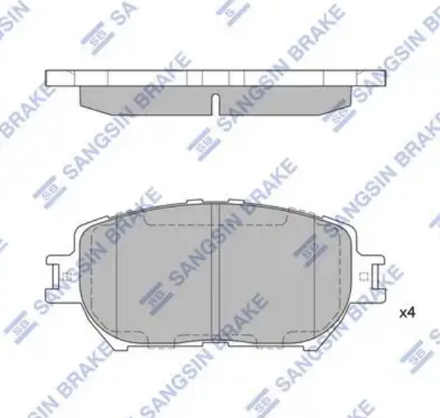 Колодки тормозные Hi-Q SP2037 (PN1479, TABP2099)