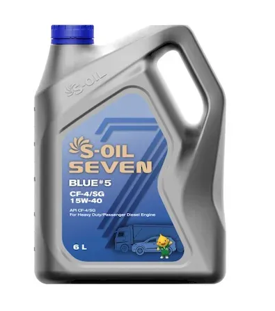Масло S-OIL BLUE #5 15W40 CF-4/SG 6л.