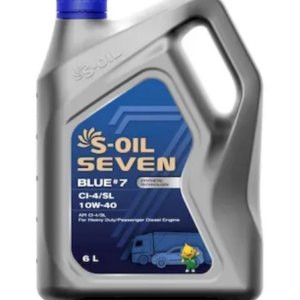 Масло S-OIL BLUE #7 10W40 CI-4/SL 6л.