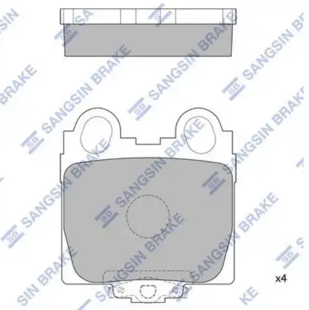 Колодки тормозные Hi-Q SP1554 (PN1421, TABP2072)