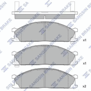 Колодки тормозные Hi-Q SP1140 (PN2344, TABP2087, TABP2036 )