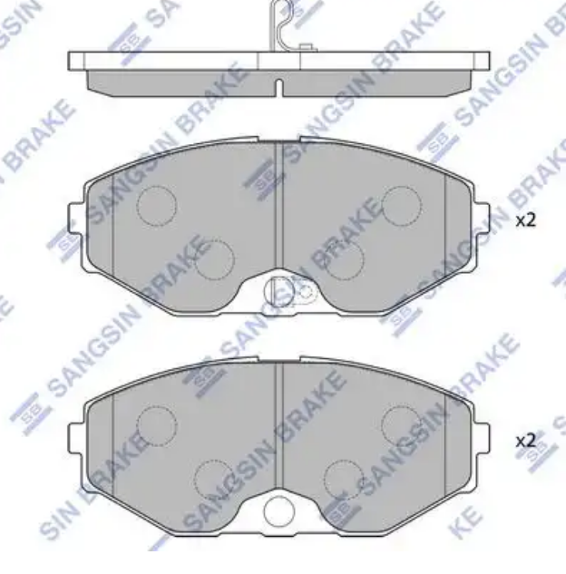 Колодки тормозные Hi-Q SP1600 (PN2261, TABP2113)