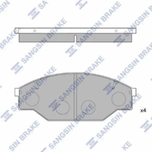 Колодки тормозные Hi-Q SP1121 (PN1166, TABP2017)