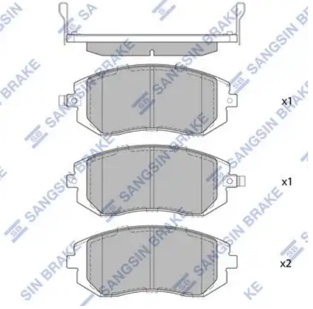 Колодки тормозные Hi-Q SP1367 (PN7460,TABP2065 )