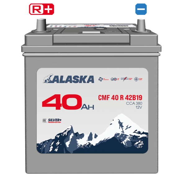 Аккумулятор ALASKA CMF 42B19R 40R