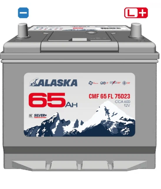 Аккумулятор ALASKA CMF 75D23L 65L