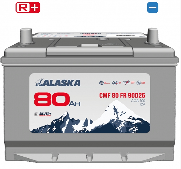 Аккумулятор ALASKA CMF 90D26R 80R