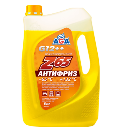 Антифриз AGA-Z65 (желтый) 5л