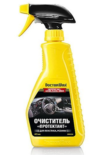 Очиститель DoctorWax "Протектант" для пластика, кожи, винила  475мл.