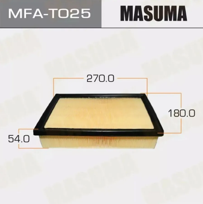 Фильтр воздушный MASUMA MFA-T025 (A-1541 vic)