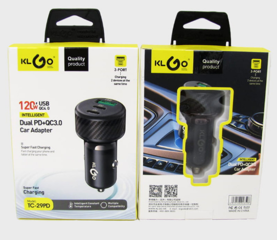 Автомобильное зарядное устройство KLGO TC-29PD