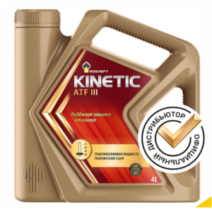 Масло трансмиссионное Роснефть Kinetic ATF III 4л синт.универсальное