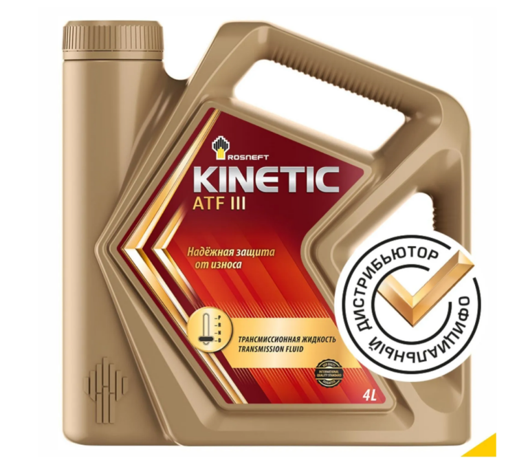 Масло трансмиссионное Роснефть Kinetic ATF III 4л синт.универсальное